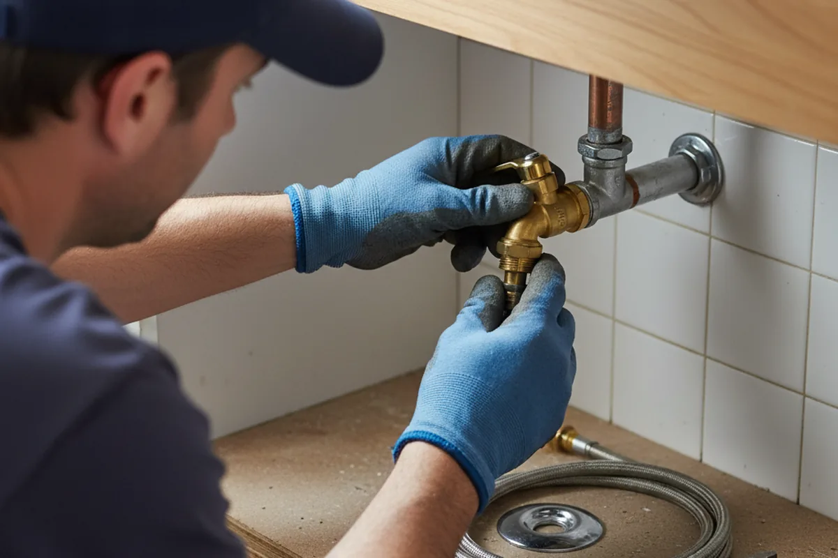 Shutoff valve and fitting work during Repiping in Mead